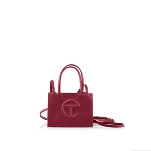 Mini Telfar Oxblood purse